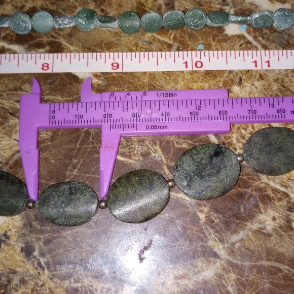 Amazonite 3 strand lot 925 Bali sterling - Picture 4 of 15